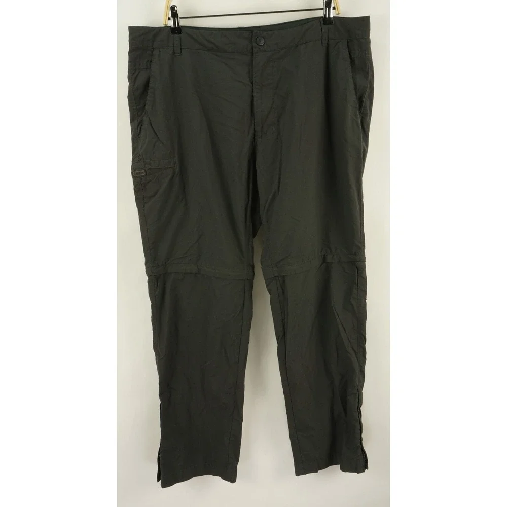 The North Face Men's 40 x 31 Gray Ripstop Nylon Convertible‎ Cargo Hiking Pants